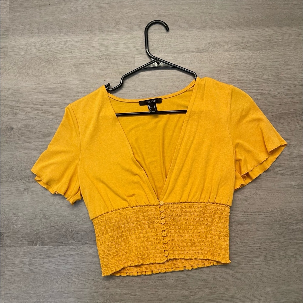Yellow Flowy Shirt